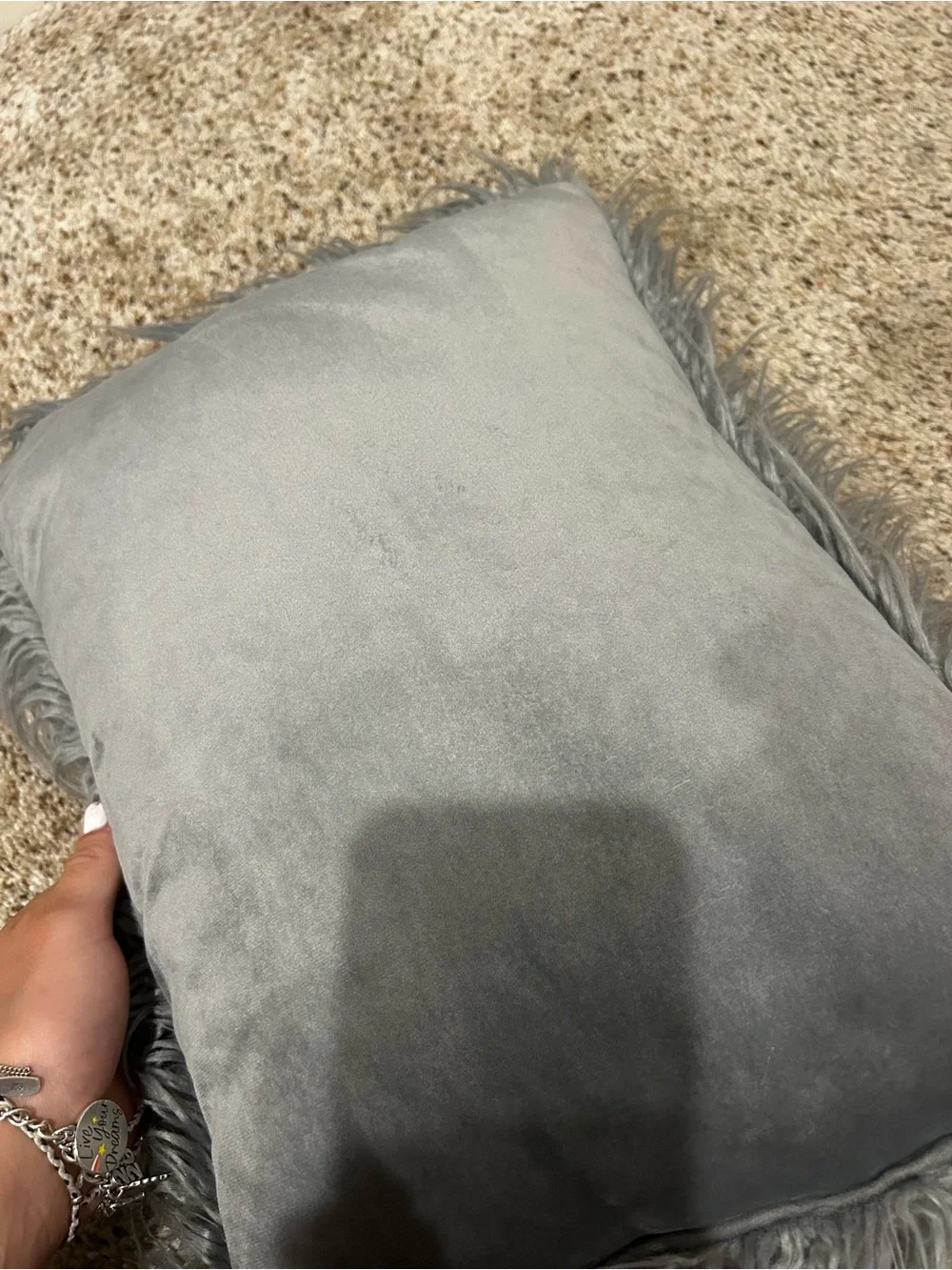 Decorative Pillows- Grey and black